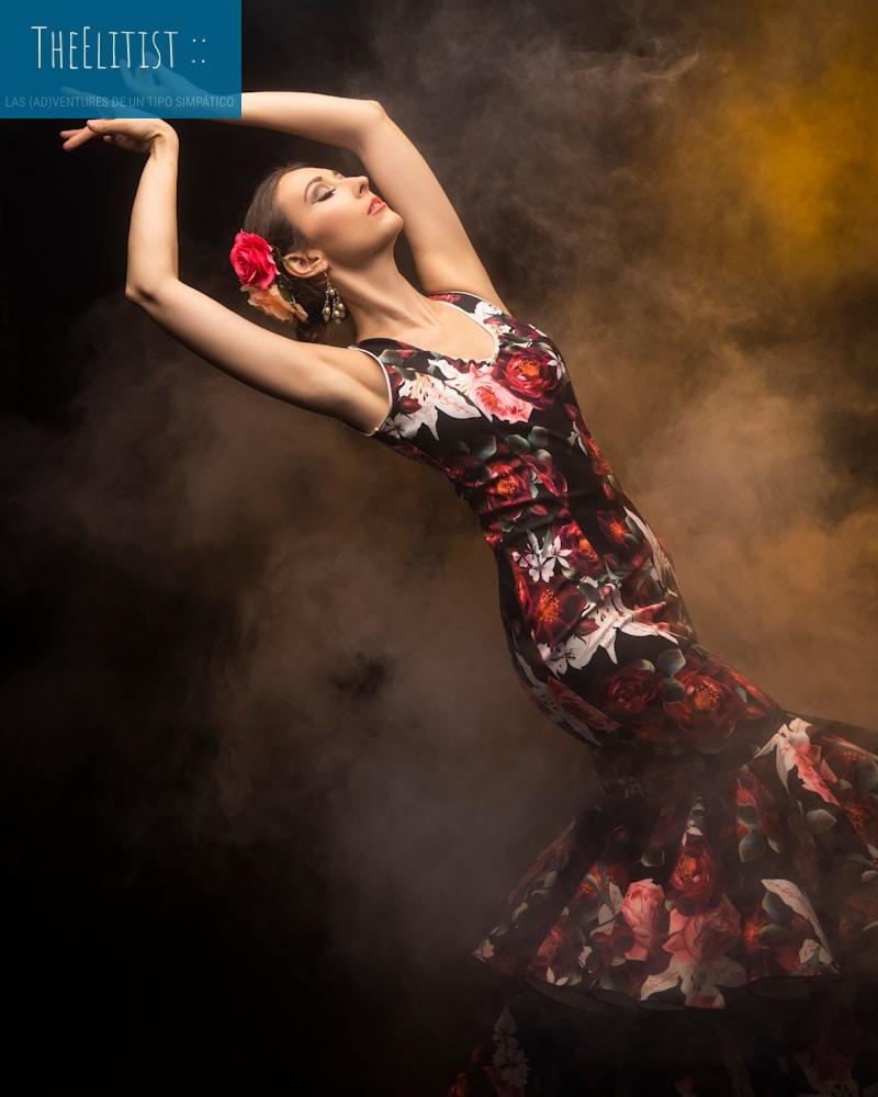 woman in black red and white floral dress