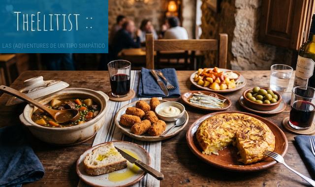 Platos de cocina española servidos para compartir