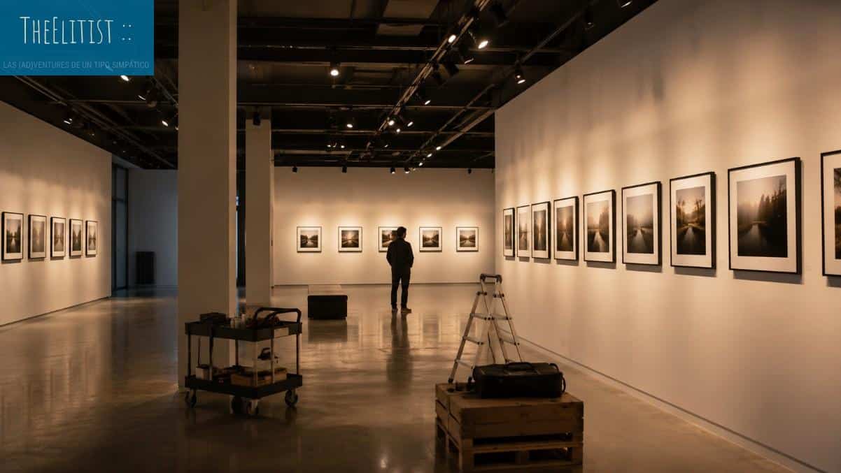 Exposición fotográfica organizada siguiendo un recorrido visual