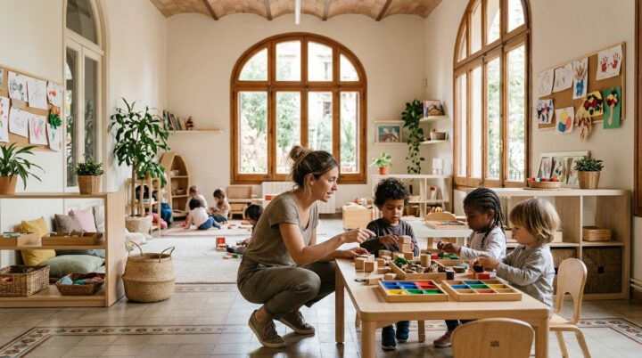 Aula de educación infantil británica en Barcelona